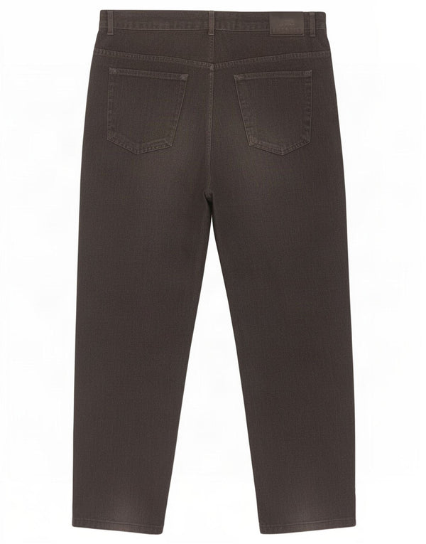 Lacoste Mens Tapered Jeans Tamanho 46 Grande W36 L30 Cinza Algodão