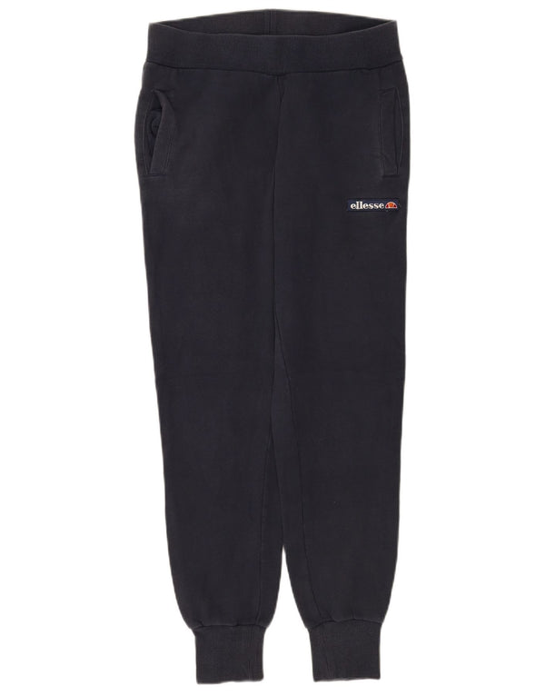 Calça de treino feminina Ellesse Joggers UK 6 XS azul marinho algodão