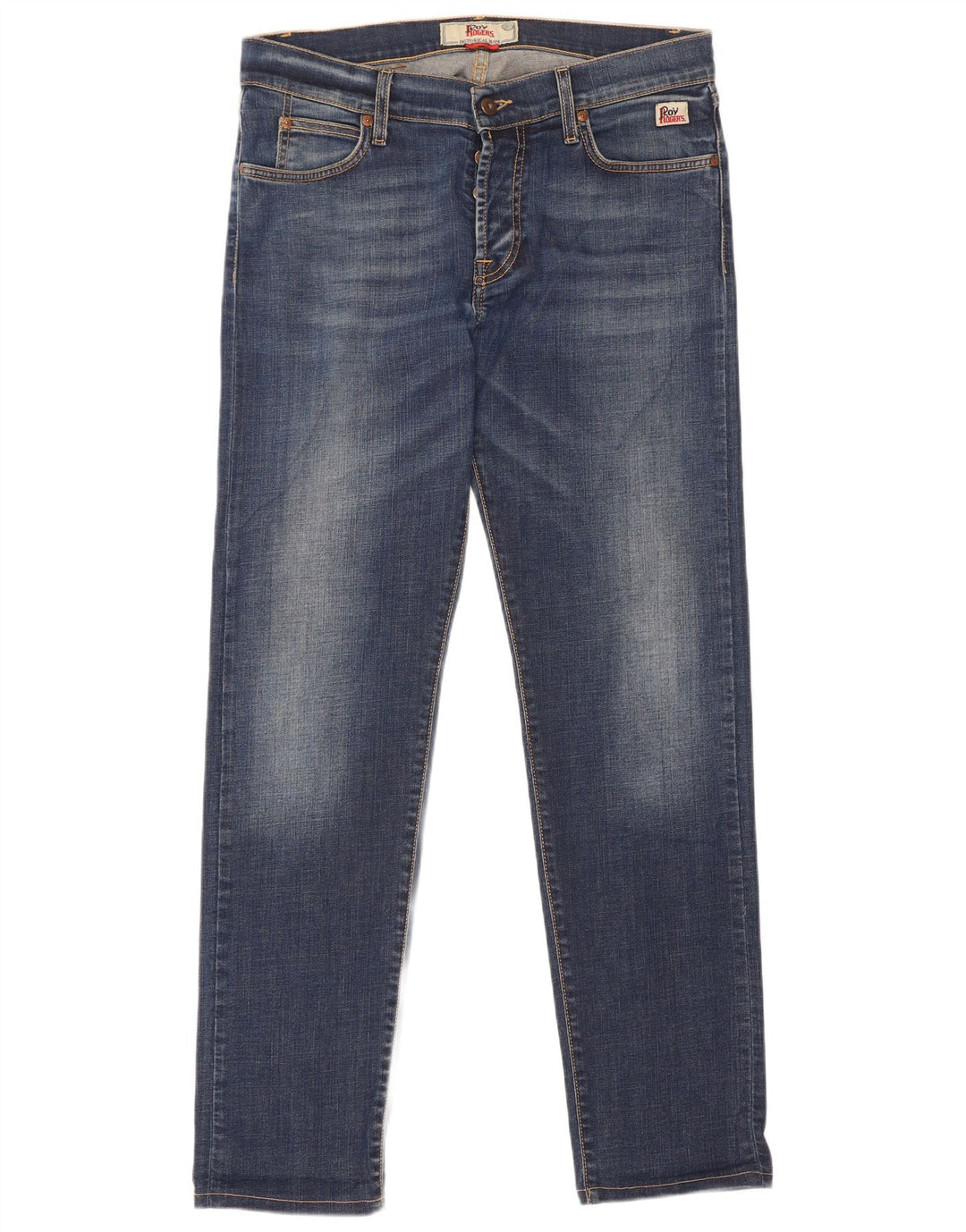 Roy Rogers Mens Jeans Slim W34 L32 Azul Algodão