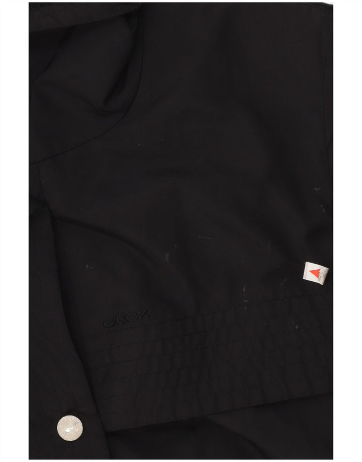 Geox Womens Respira Utility Jacket UK 12 Médio Preto Poliamida