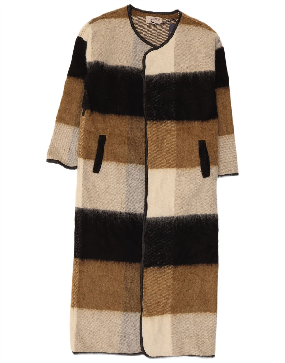 Sobretudo feminino Marks & Spencer Longline UK 10 pequeno multicolorido