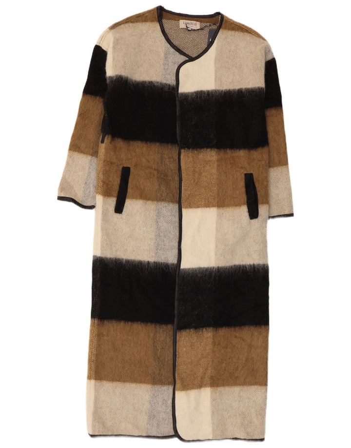 Sobretudo feminino Marks & Spencer Longline UK 10 pequeno multicolorido