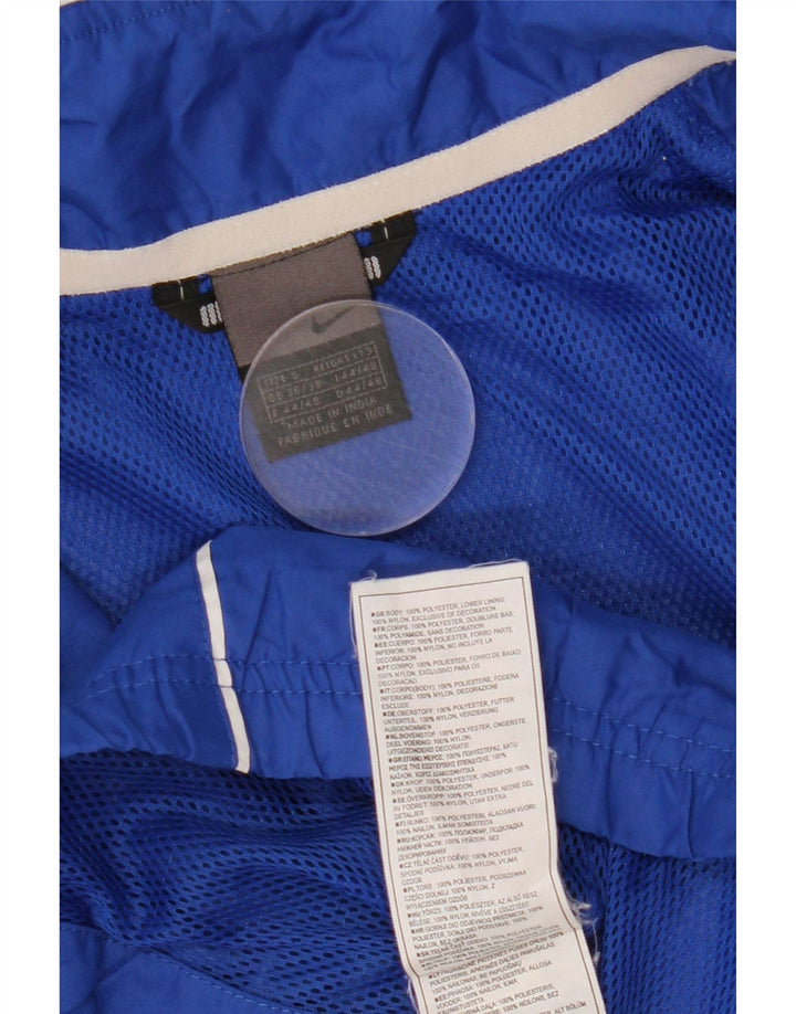 NIKE Mens Tracksuit Top Jacket UK 36/38 Pequeno Azul Colourblock Nylon