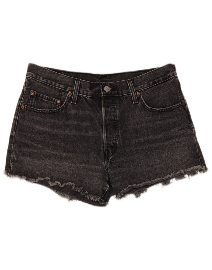 Shorts jeans feminino 501 da Levi's W29 algodão cinza médio