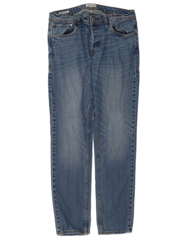 Jack & Jones Mens Tim Slim Jeans W32 L32 Blue Cotton