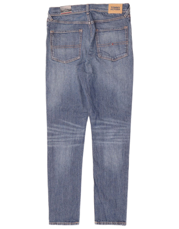 Tommy Hilfiger Meninos Jeans Slim 15-16 Anos W28 L30 Azul Algodão