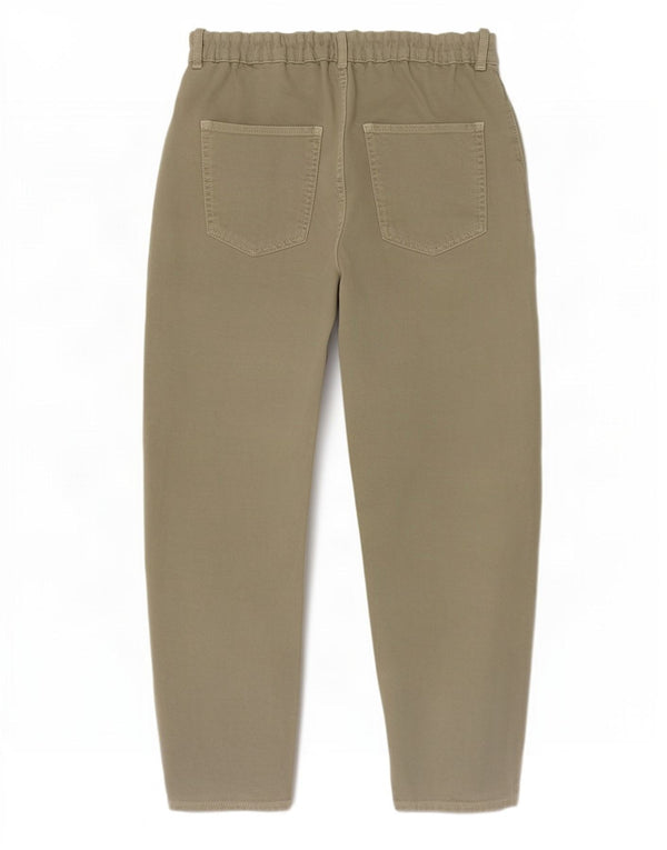 Zara Calça jeans feminina folgada cintura alta cortada EU 42 grande W32 L25 cáqui