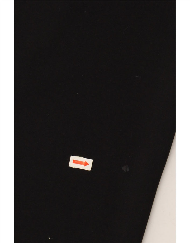 Calça de treino feminina OASIS com perna larga grande W32 L28 poliamida preta