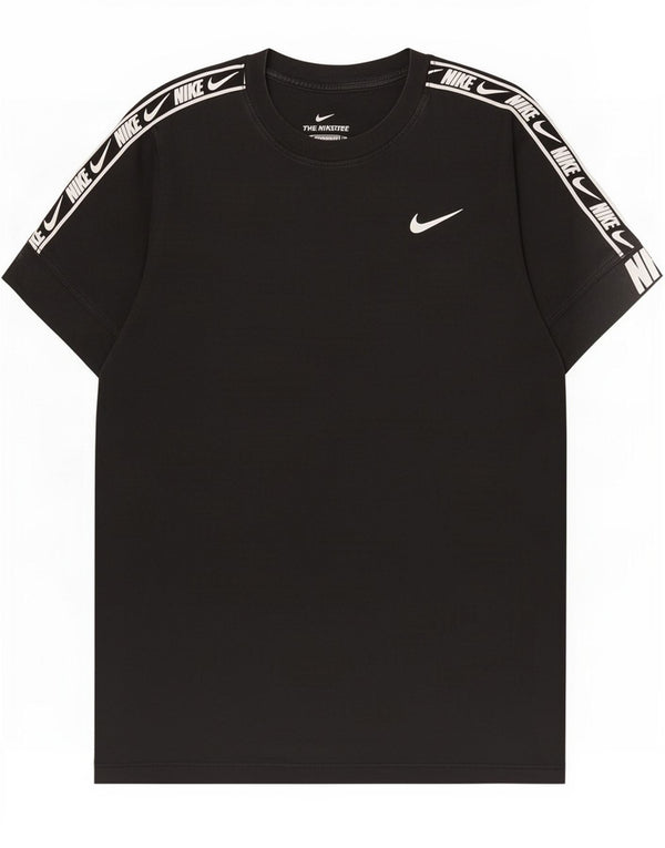 Camiseta Nike masculina gráfica top pequeno algodão preto