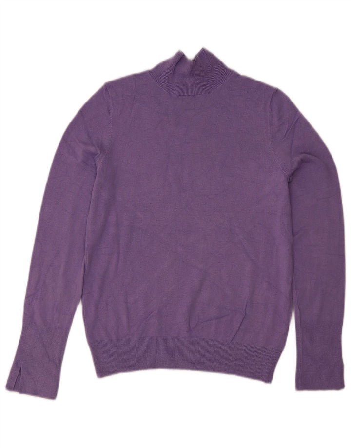 Suéter feminino Zara com gola tartaruga, Reino Unido 10 pequeno roxo