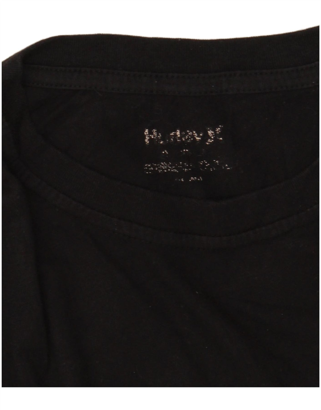Hurley Camiseta masculina gráfica top pequeno preto