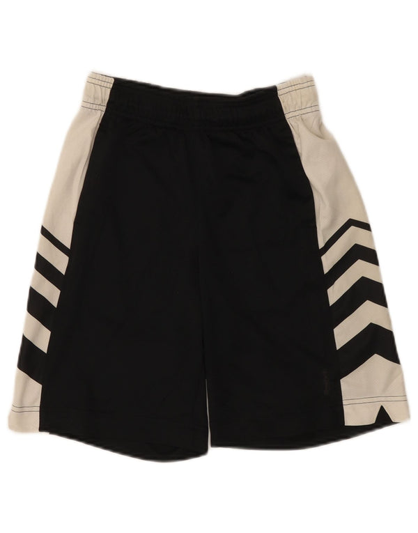 Shorts esportivos Reebok para meninos 11-12 anos pequeno preto colorblock