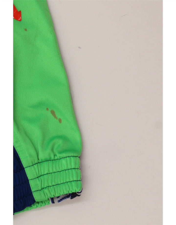 Diadora Mens Graphic Tracksuit Top Jacket IT 48 Medium Blue Colourblock