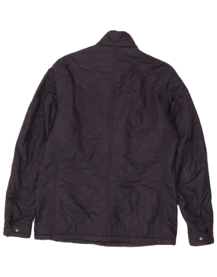 Jaqueta acolchoada masculina Barbour UK 40 grande poliamida azul marinho