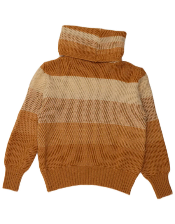 Suéter feminino VINTAGE com gola redonda IT 44 listrado bege médio