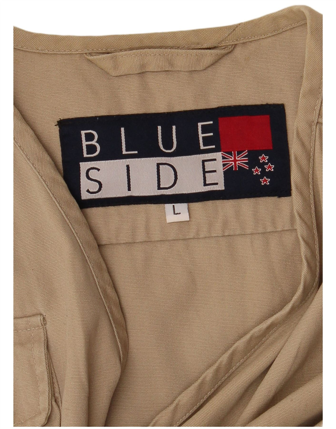 Colete utilitário masculino Blue Side UK 40 grande marrom