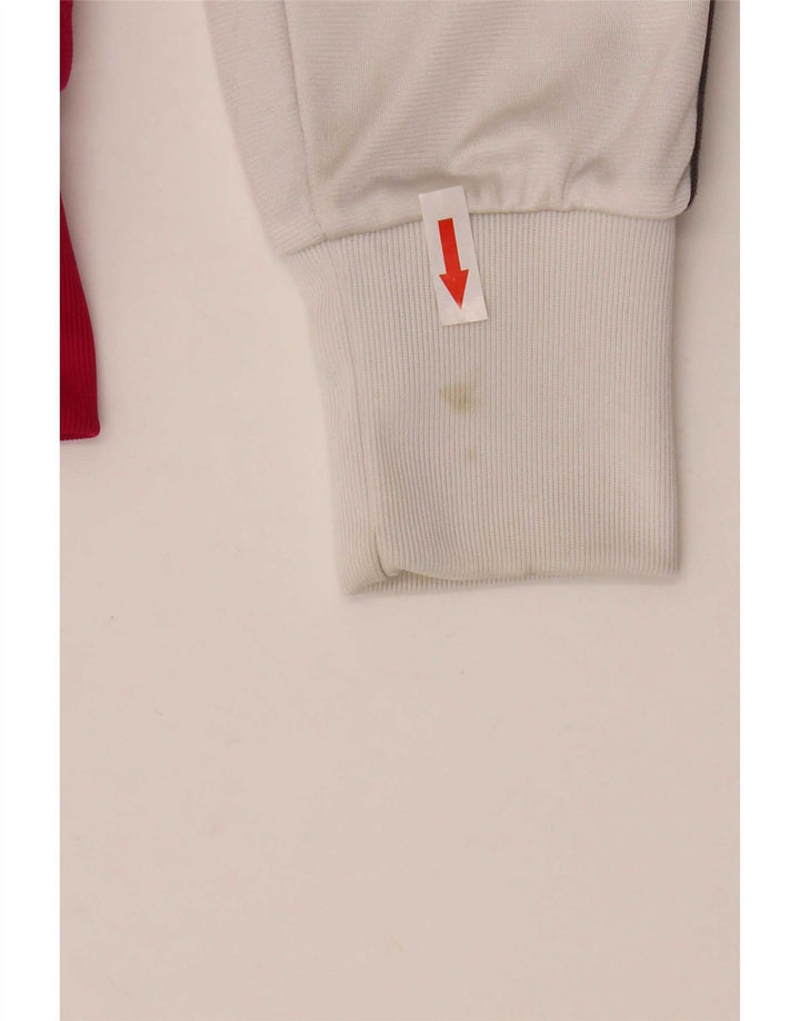Jaqueta Nike feminina com agasalho gráfico UK 10 pequeno bloco colorido rosa