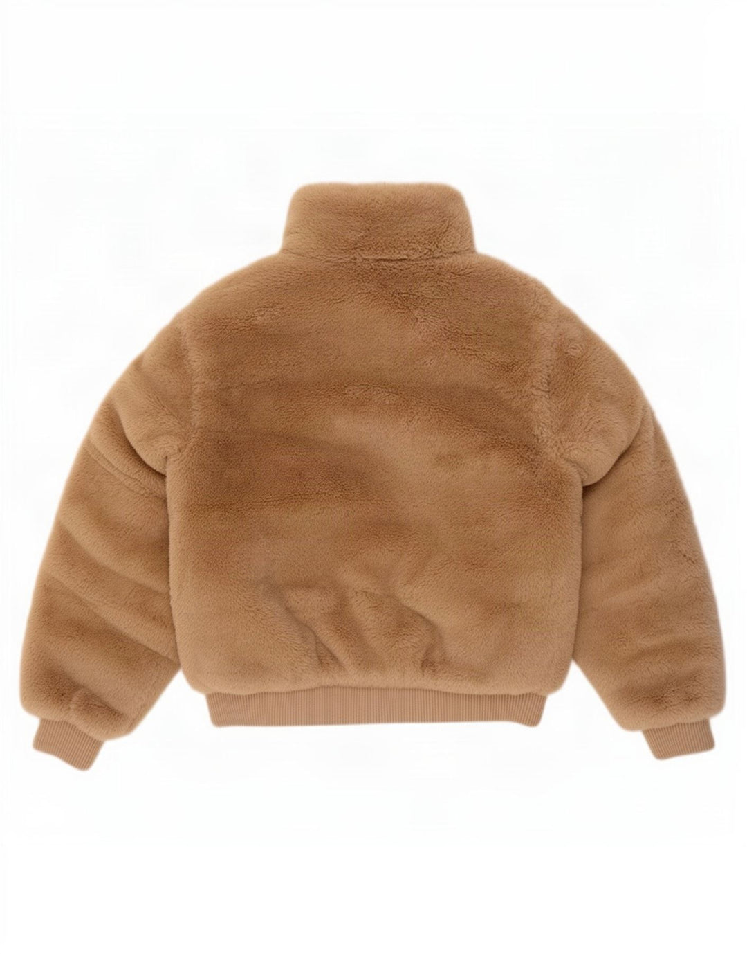 Jaqueta bomber Zara Girls Teddy Bear 9-10 anos poliéster bege
