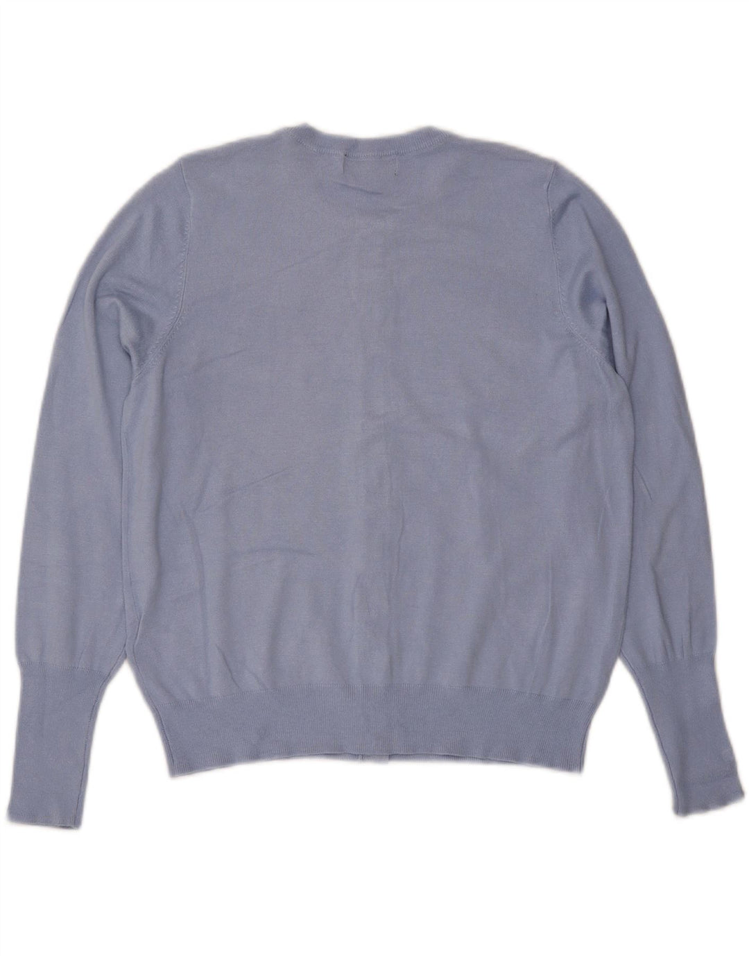Suéter cardigã feminino Marks & Spencer UK 16 grande viscose azul