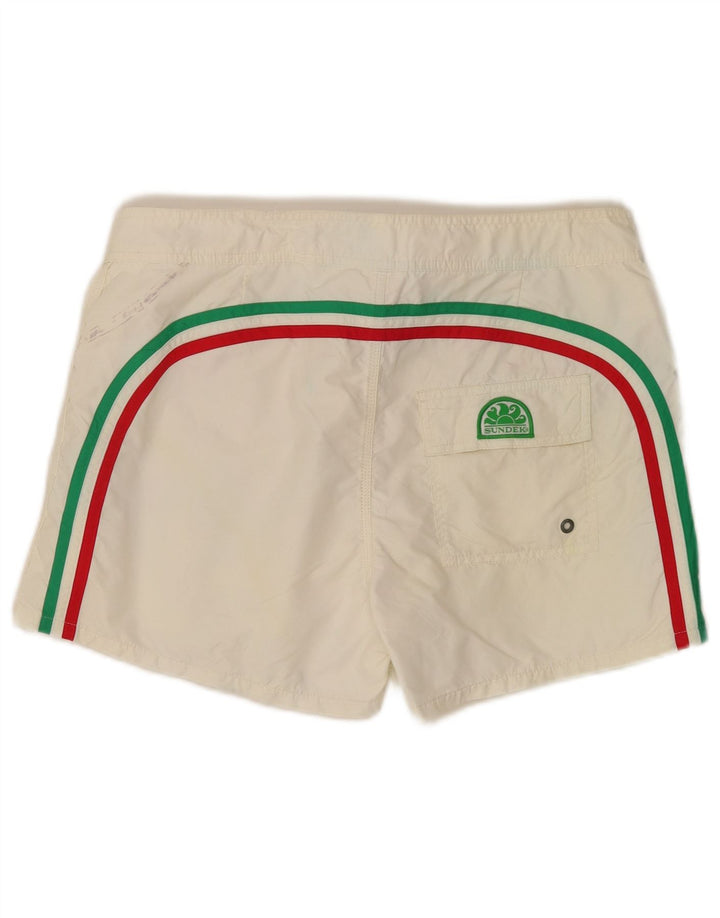 Shorts de natação masculino Sundek médio branco nylon
