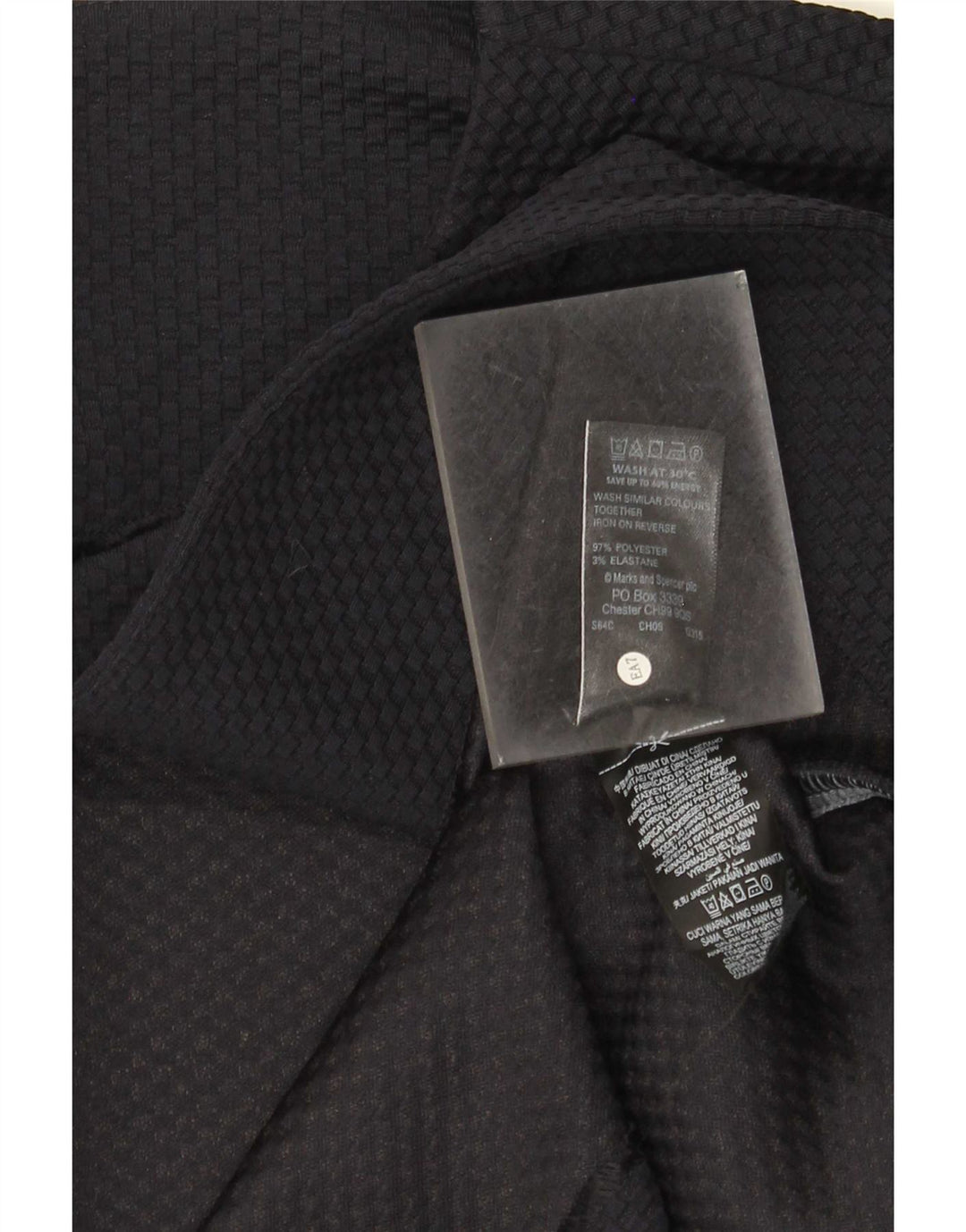 Jaqueta Blazer Marks & Spencer Feminina Crop Manga 3/4 Reino Unido 16 Grande Azul Marinho