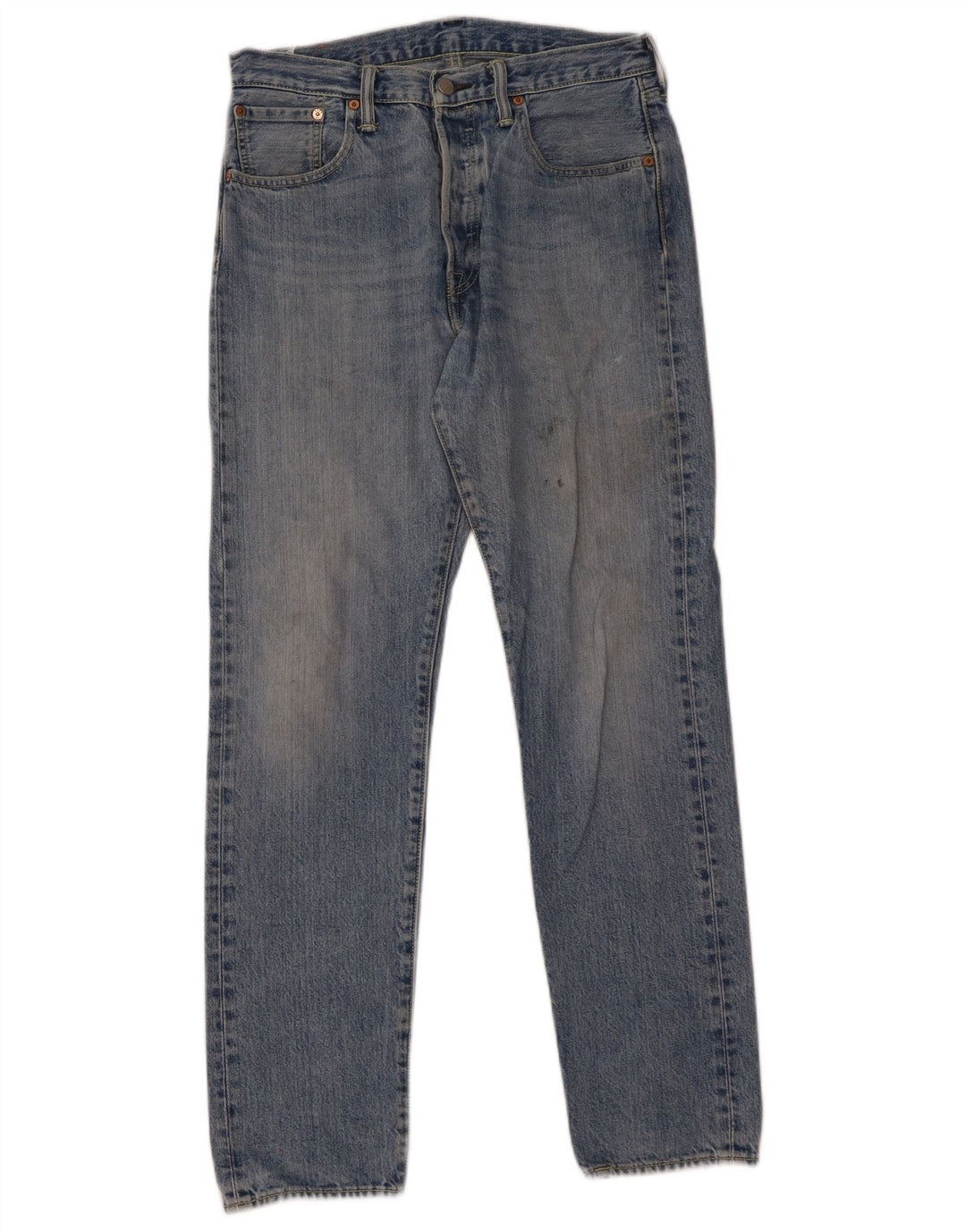 Levi's Masculino 501 CT Straight Jeans W30 L32 Azul Algodão