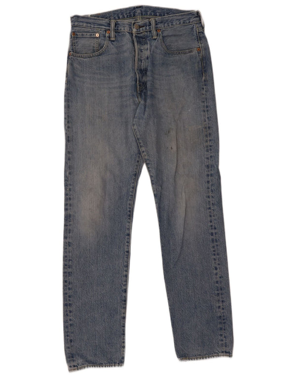 Levi's Masculino 501 CT Straight Jeans W30 L32 Azul Algodão