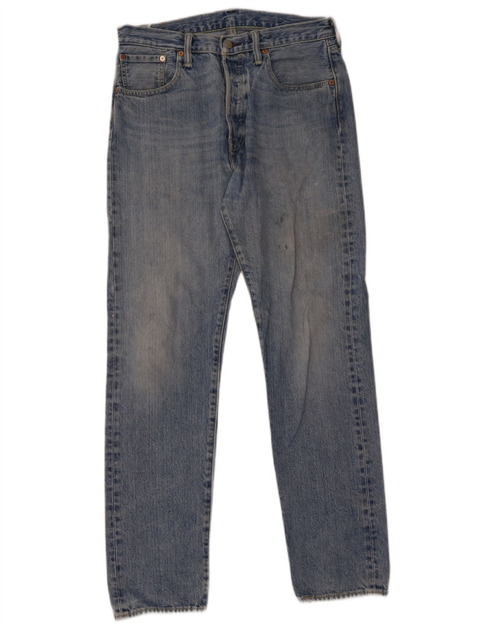 Levi's Masculino 501 CT Straight Jeans W30 L32 Azul Algodão