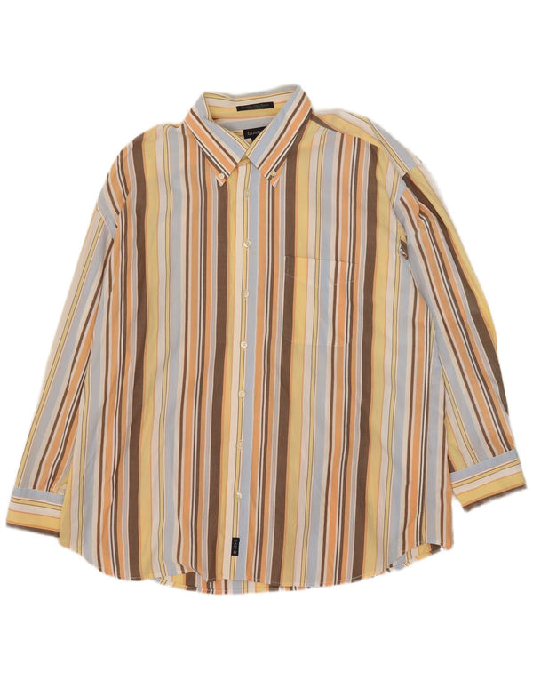 Gant vestido masculino fit camisa 2XL algodão listrado multicolorido