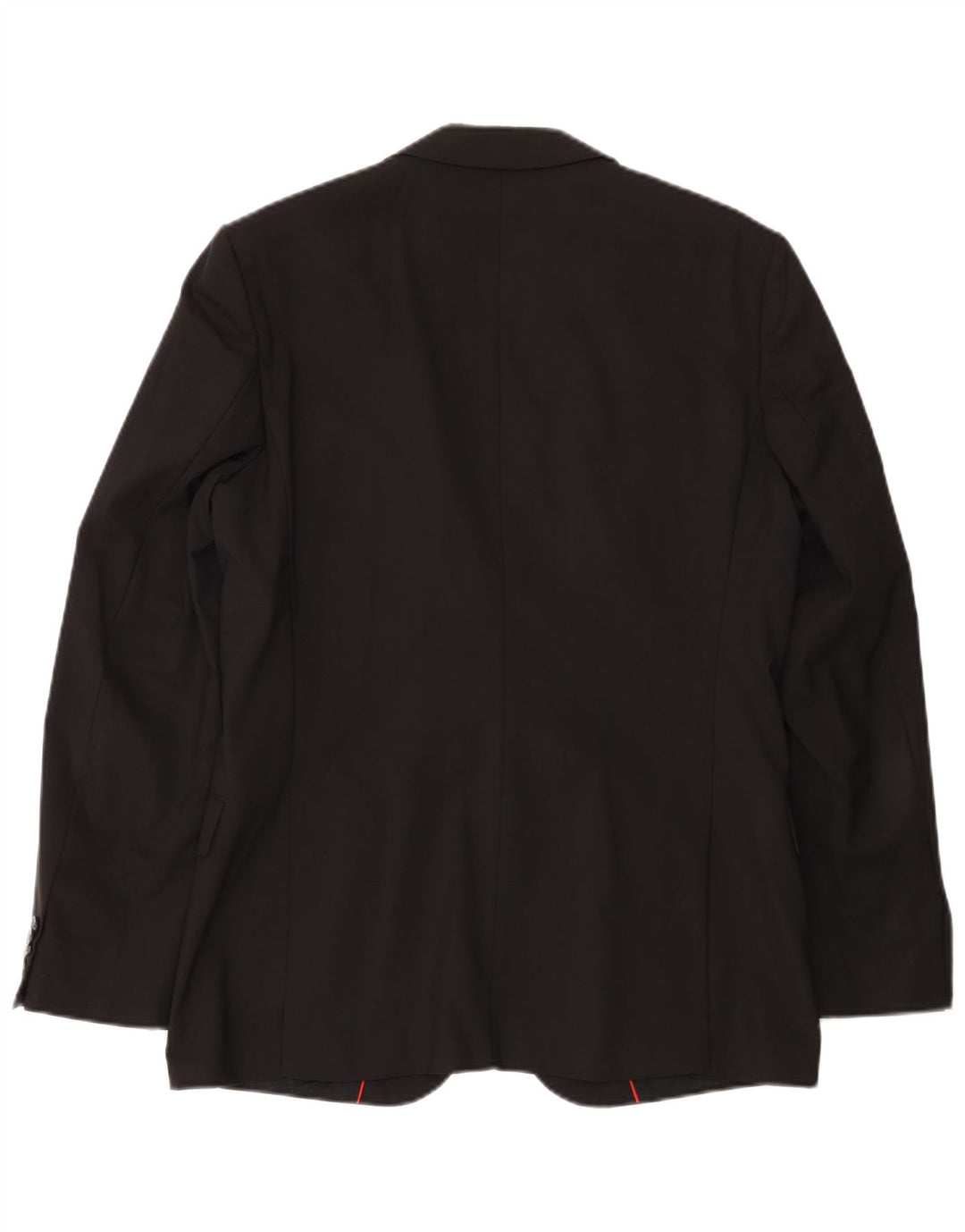 Jaqueta blazer masculina de 2 botões Hugo Boss EU 50 grande lã preta