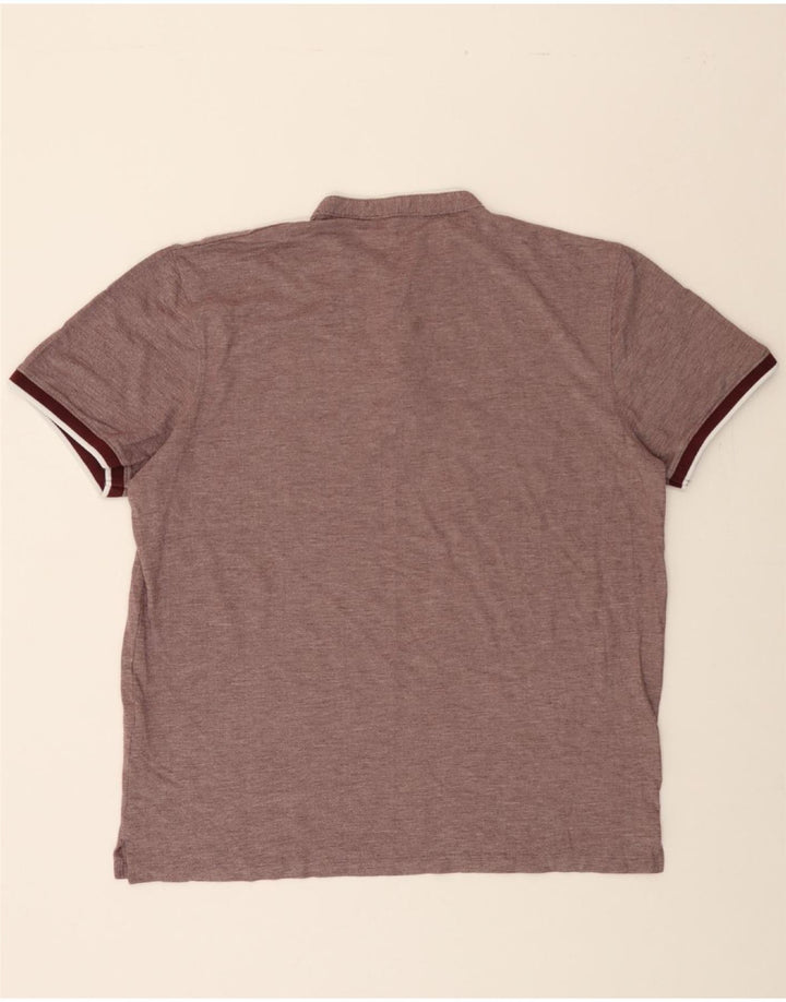 JACK & JONES Mens T-Shirt Top 2XL Burgundy Cotton Vintage Jack & Jones and Second-Hand Jack & Jones from Messina Hembry 