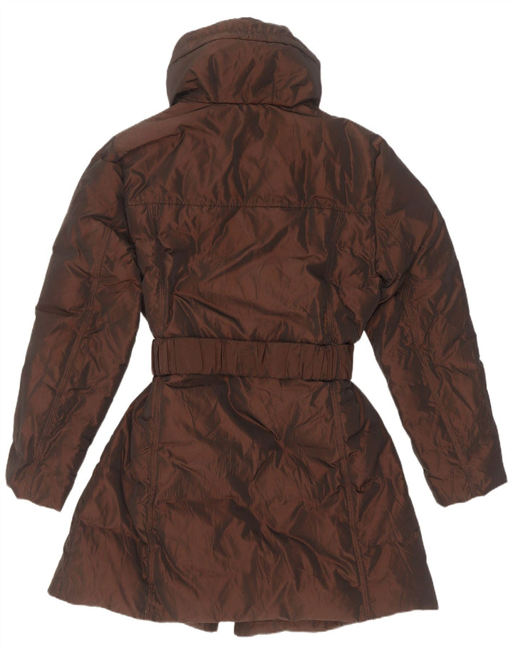 Casaco acolchoado feminino Marina Militare UK 20 2XL poliéster marrom