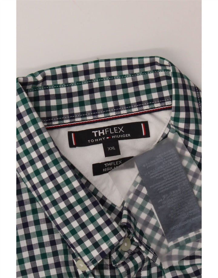 Camisa masculina Tommy Hilfiger Regular Fit 2XL algodão guingão multicolorido