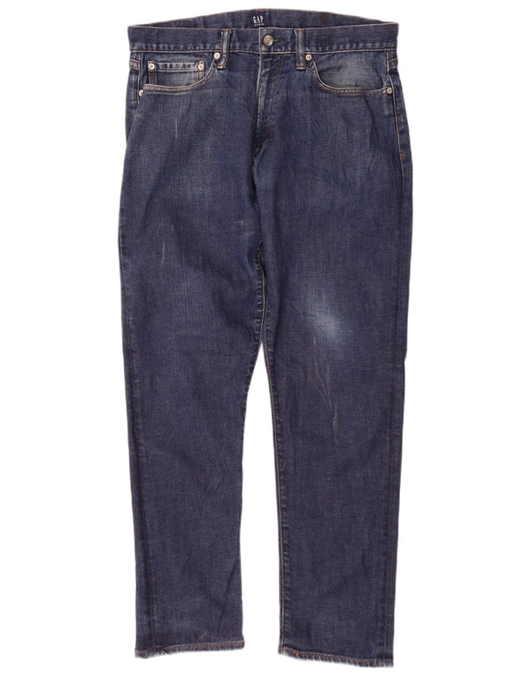 Jeans retos masculinos Gap W32 L30 algodão azul marinho