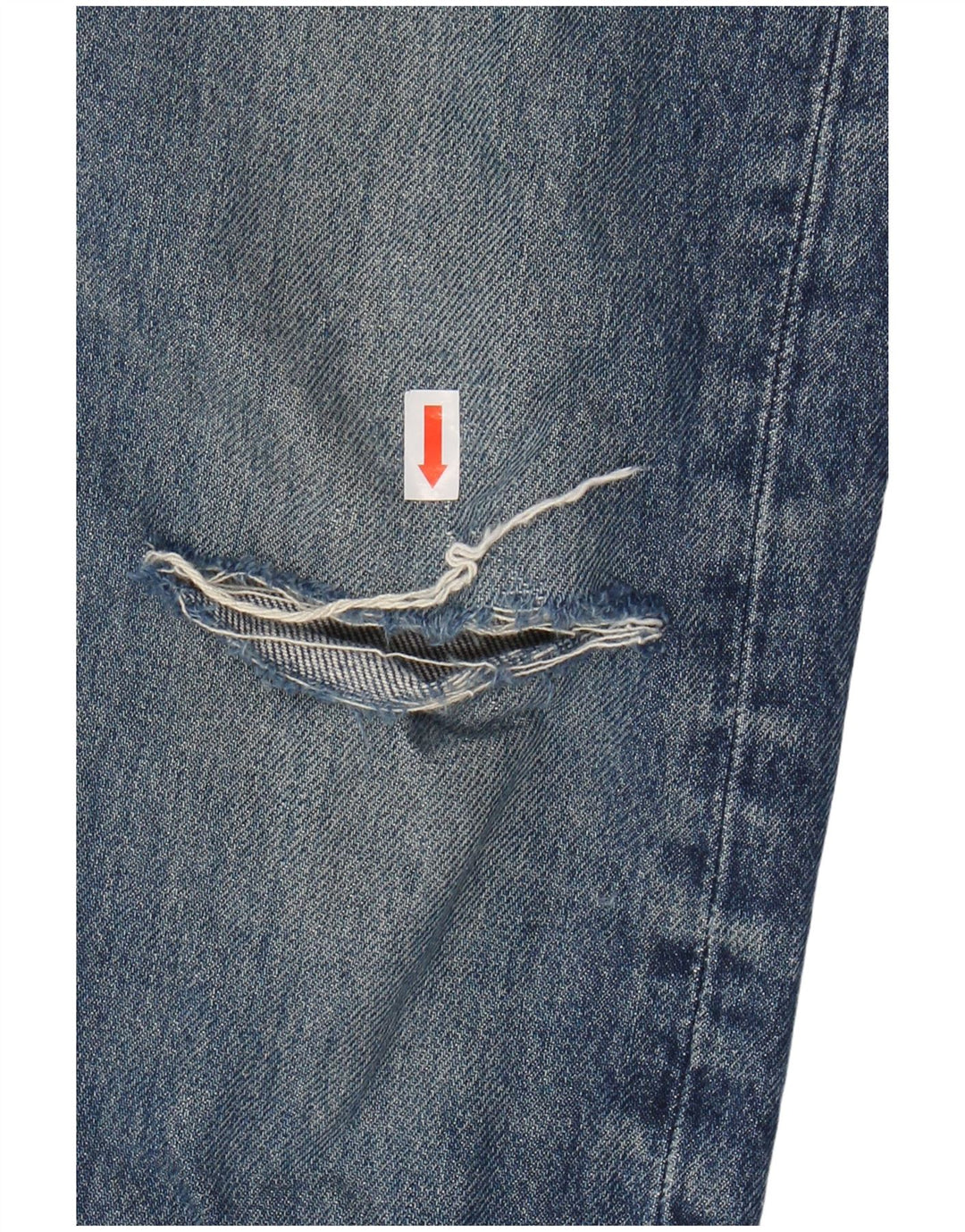 LEVI'S Masculino 501 Straight Jeans W36 L34 Azul Algodão