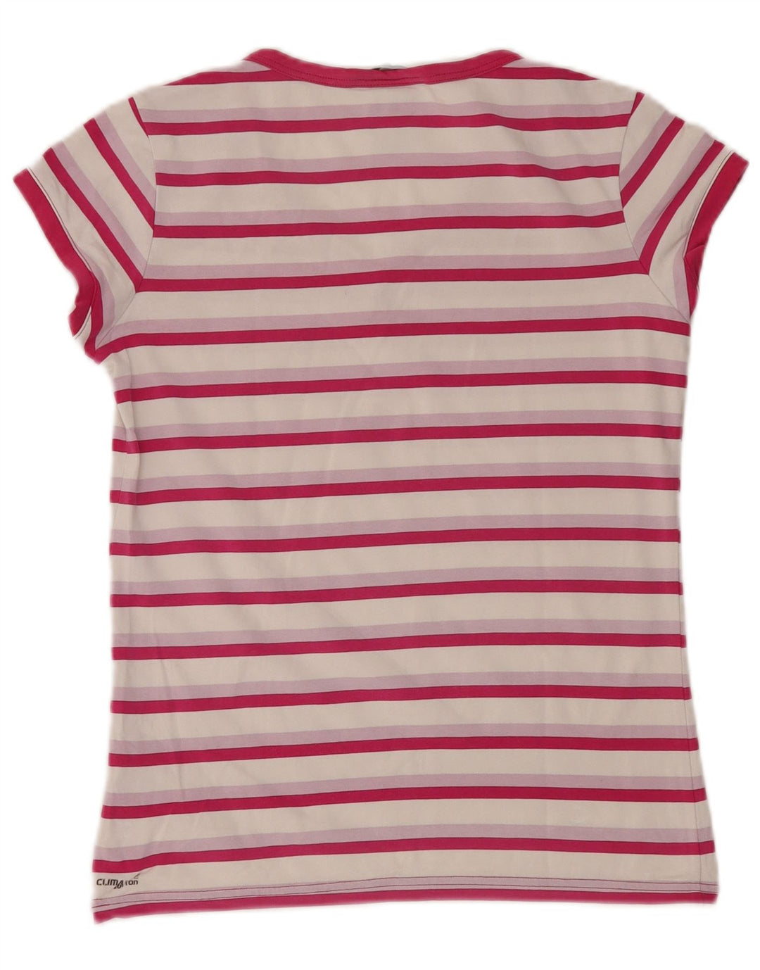 Camiseta Adidas Feminina Top UK 12 Médio Listrado Rosa