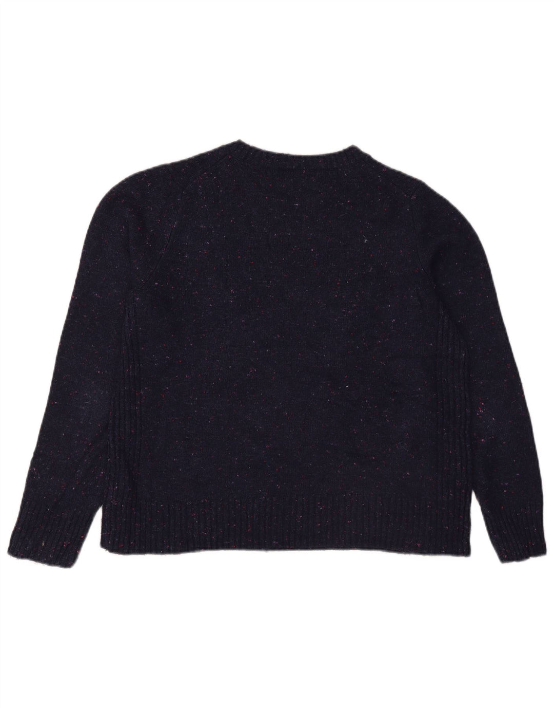 Suéter feminino Marks & Spencer com gola redonda Reino Unido 12 médio azul marinho
