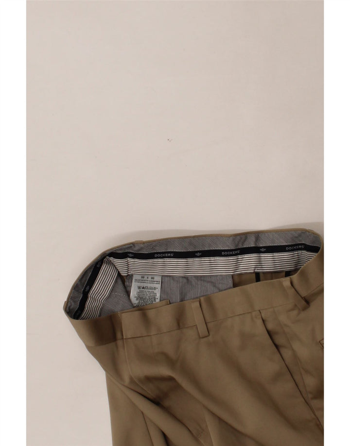 DOCKERS Mens Straight Chino Trousers W33 L30 Beige Cotton Vintage Dockers and Second-Hand Dockers from Messina Hembry 