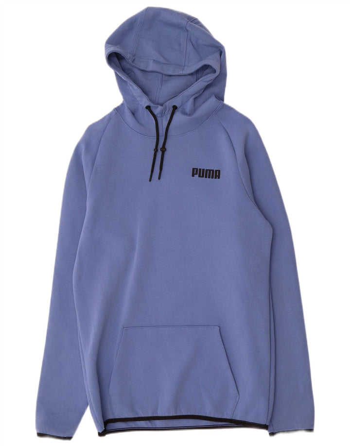 PUMA Mens Hoodie Jumper Médio Algodão Azul