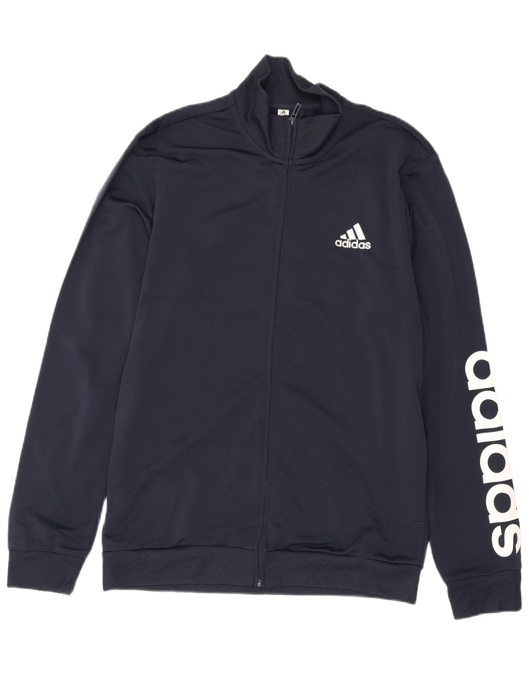 Adidas Mens Graphic Tracksuit Top Jacket UK 40/42 Médio Azul Marinho