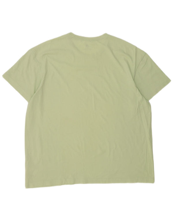 Adidas Mens T-Shirt Top XL Green Cotton