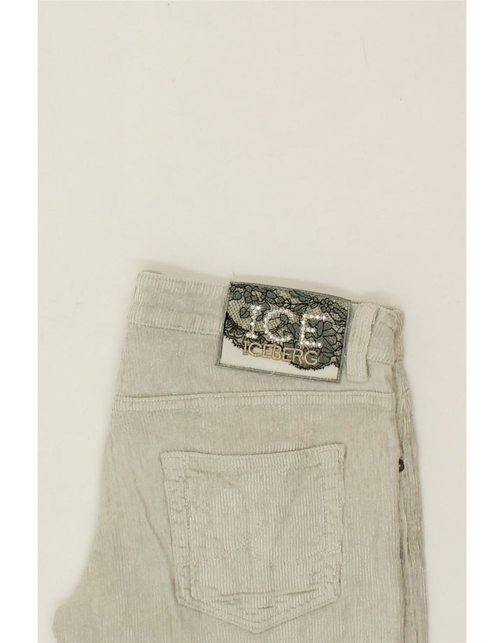 ICEBERG Womens Straight Corduroy Trousers W29 L28 Beige Vintage Iceberg and Second-Hand Iceberg from Messina Hembry 