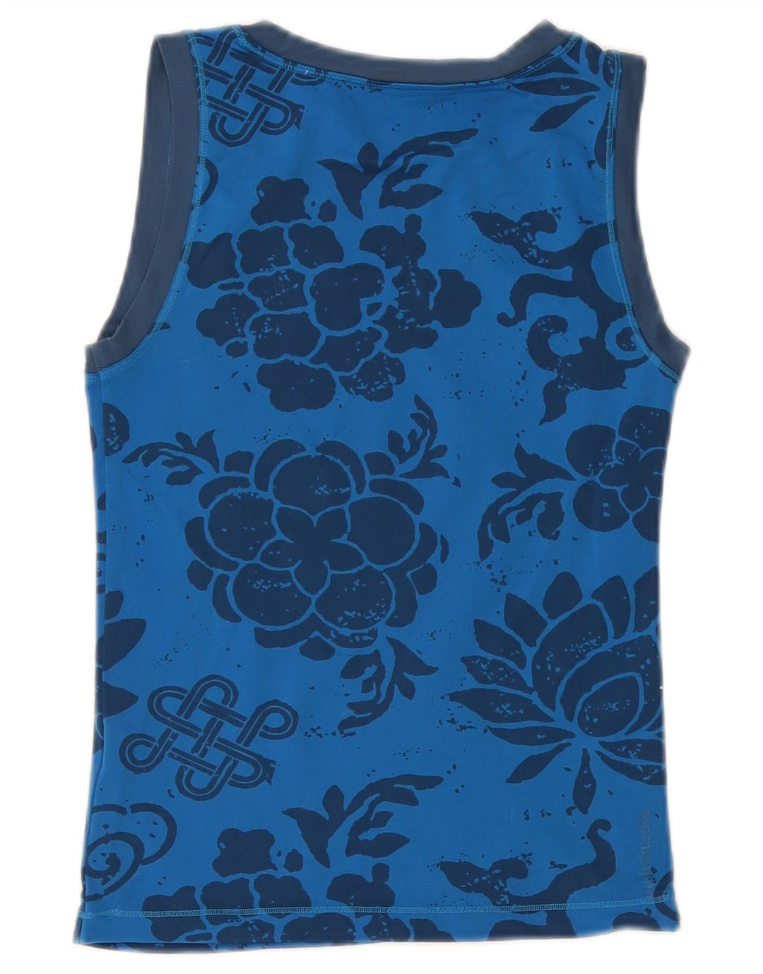 PUMA Womens Graphic Vest Top UK 10 Pequeno Azul Floral