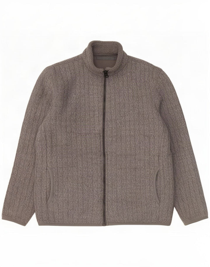 Suéter cardigã masculino Marks & Spencer grande cinza acrílico