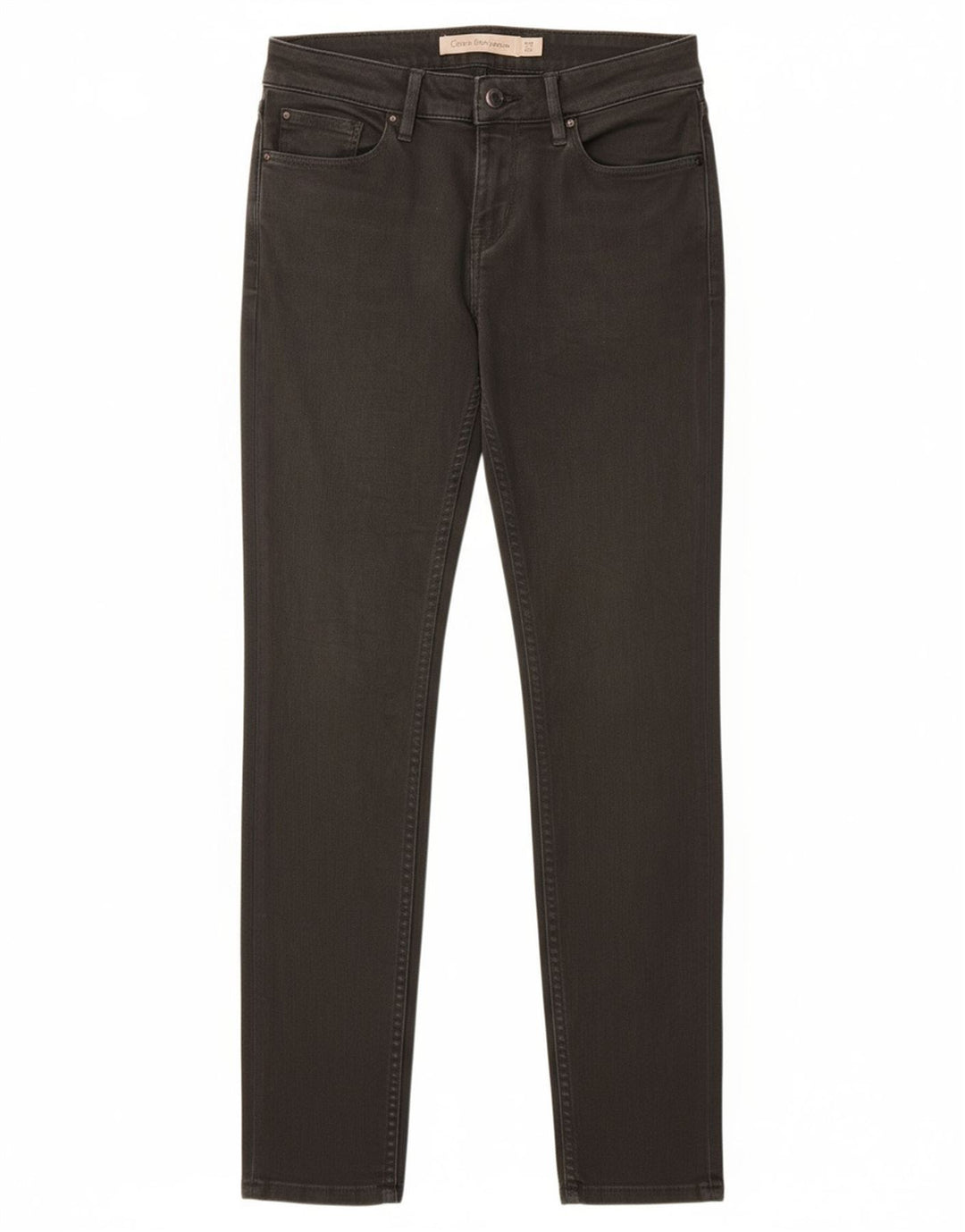 Calça Jeans Slim Feminina CALVIN KLEIN W28 L32 Algodão Cinza