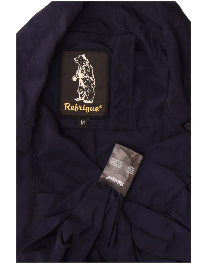 Trench Coat feminino Refrigue UK 12 poliéster azul marinho médio