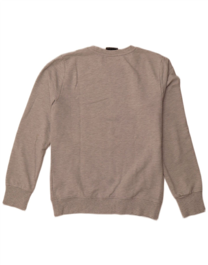 Suéter gráfico masculino SUPERDRY grande algodão cinza