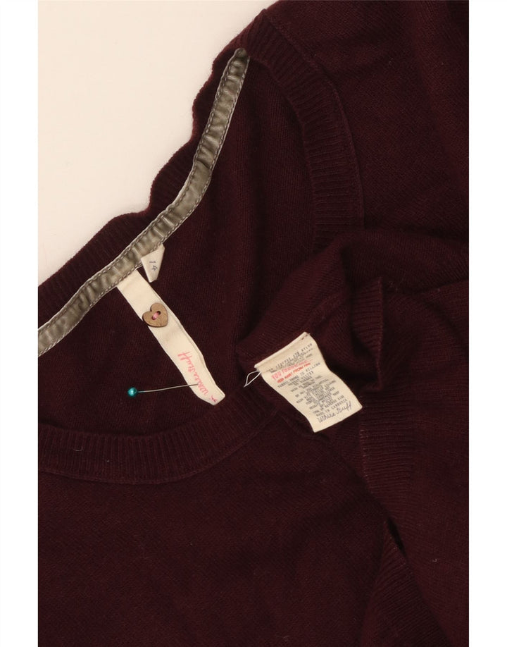 Suéter cardigã feminino WHITE STUFF UK 14 médio marrom viscose
