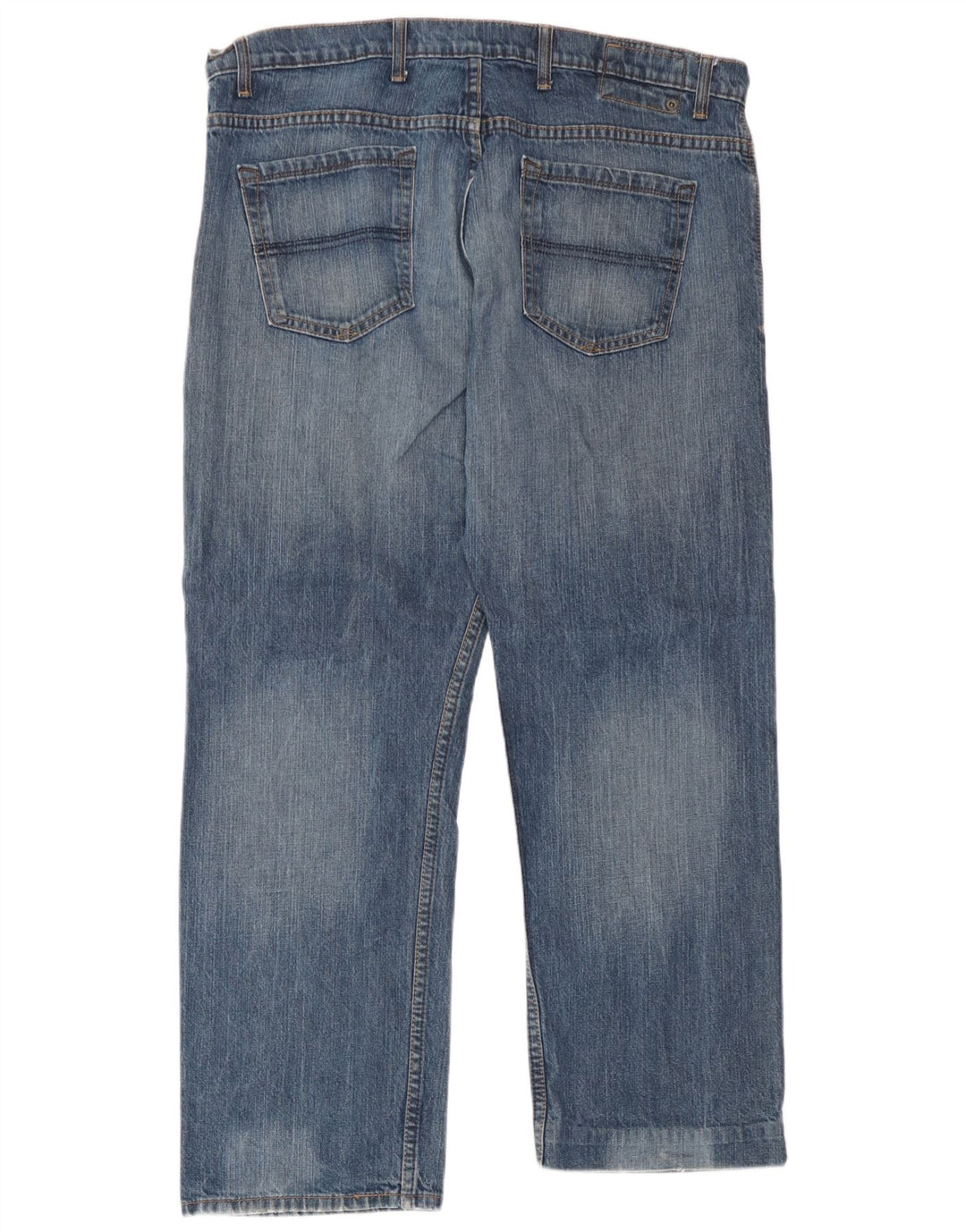 Calça jeans reta masculina Marks & Spencer Blue Harbor W38 L27 algodão azul
