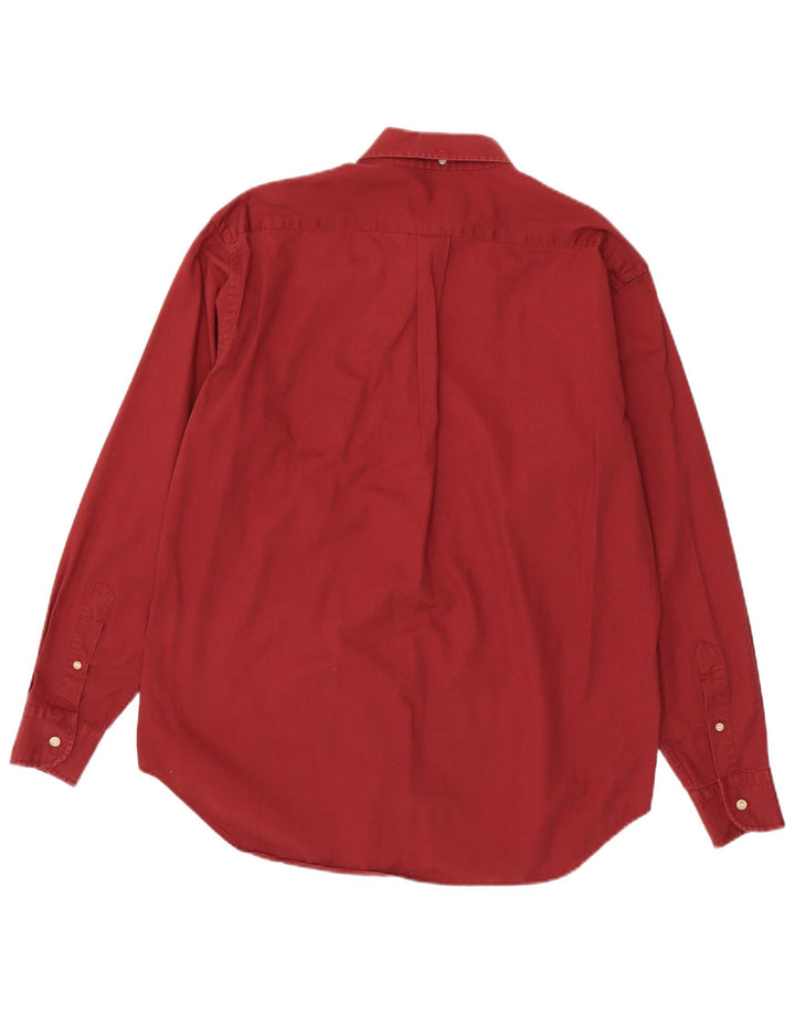 Camisa masculina Brooksfield tamanho 39 algodão marrom médio